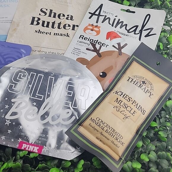 Skincare face mask bundle sheets lip foil hydrating tatcha tula pink new - Picture 4 of 6